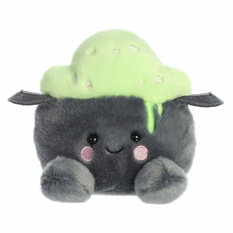 Palm Pals Spooky Bubbly Cauldron 6 inch Gray Small Soft Plush Collectable Stuffed Animal