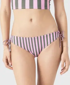 ROXY Stripe Out Lace Hipster Full Bikini Bottom - Striped Side-Tie Swimwear
