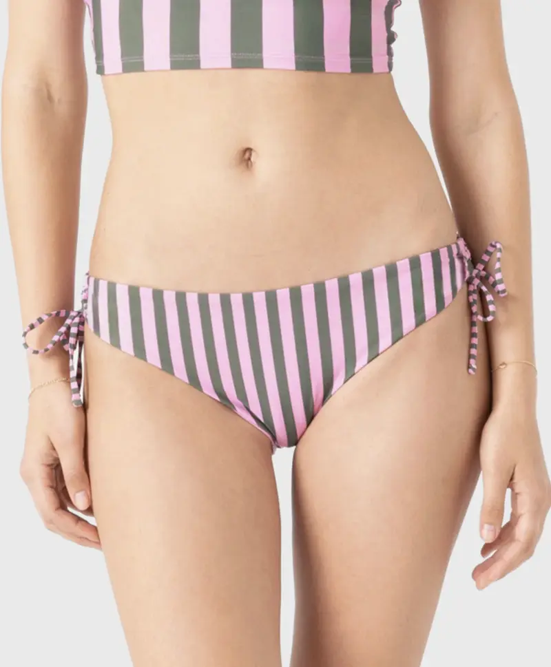 ROXY SALTY SPIRIT Bandeau Adjustable Crop Top & Hipster Bikini Set