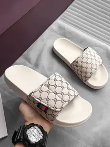 Men's Valentine's Day Gift, One-Click Slip-On Sandals Slipper, Breathable Eva Thick Sole Beach Shoes, Casual Outdoor & Home Use, All Seasons, Footwear