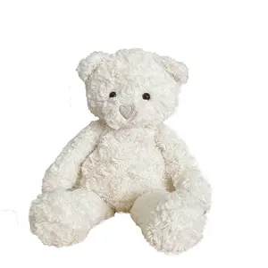 Curly-haired plush toy, Children's Day and Valentine's Day gift, claw machine plush toy, heart-shaped white bear plush toy