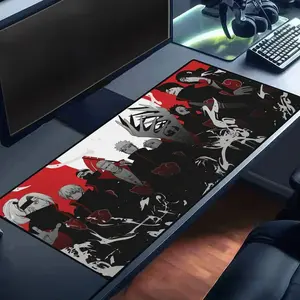 Akatsuki Clan Red Moon Mouse Pad For Home Decor And Workspace
