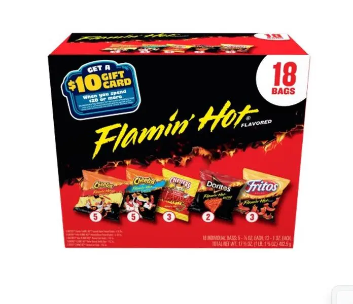 Frito-Lay Flamin' Hot Mix Variety pack Snack Chips, 18 Count Multipack Frito-Lay Flamin' Hot Mix Variety pack Snack Chips, 18 Count Multipack