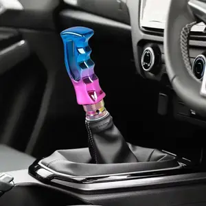 Manual Gear Shift Lever Handle, Colorful Automatic Gear Knob, Comfortable Grip, Easy Installation, Perfect for Car Accessories