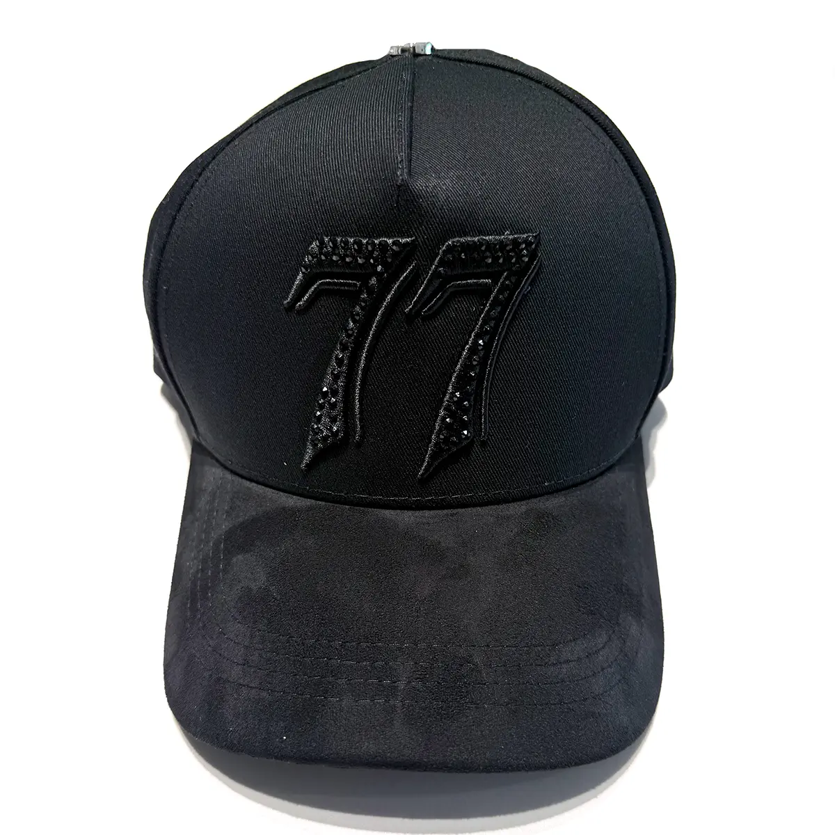 Black Rhinestone 77 Cap | Y2K Streetwear Baseball Hat - TikTok Shop