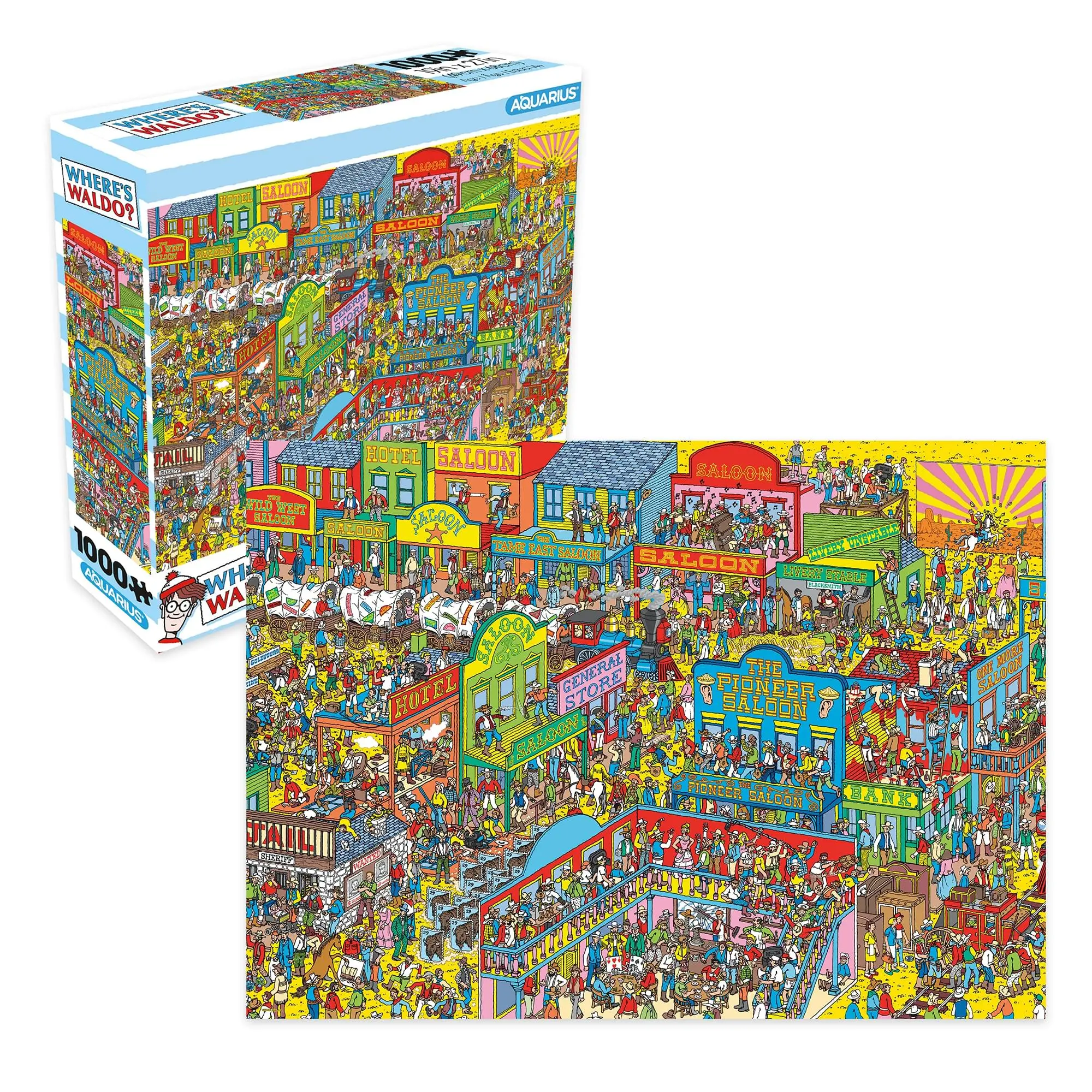 Where's Waldo Wild Wild West 1000-Piece Jigsaw Puzzle