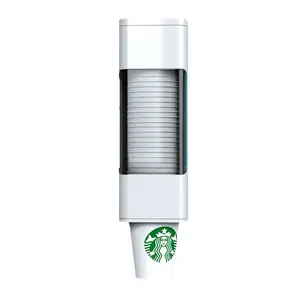 Wall-Mounted Self-Adhesive Cup Dispenser, Innovative One-Time Storage Device Without Holes, Household Drinking Water Stand