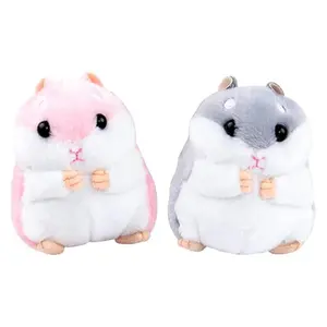 2Pcs Plush Hamster Keychain Backpack Charms Stuffed Animals Keyring Pendants Handbag/Backpack Hamsters Accessory - Home Improvement.