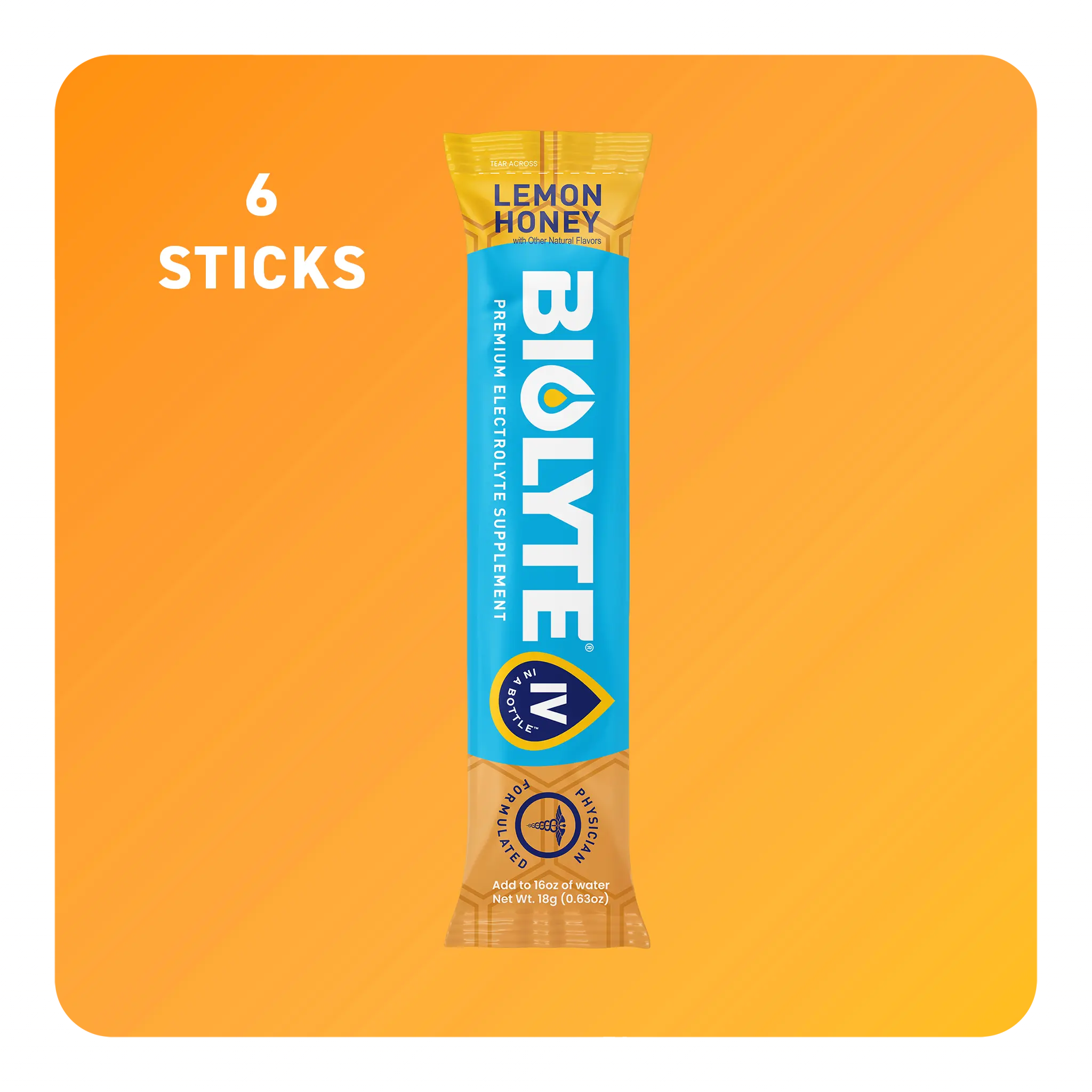 BIOLYTE LEMON HONEY - 6 PACK