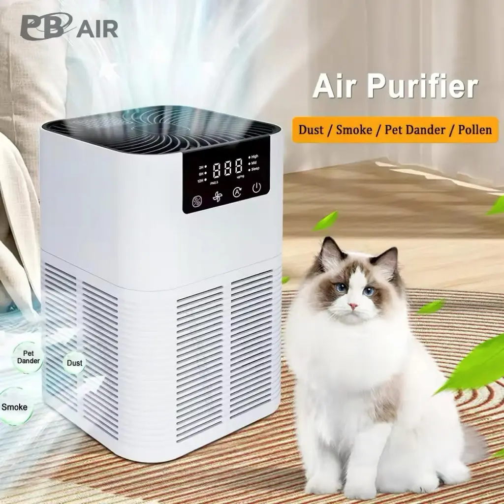 Composite filtration air smoke purification, negative ion and aromatherapy diffusion bring a fresh environment