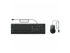 Belkin Connect Wired Keyboard and Mouse Combo - USB A Keyboard Set w/Wired Mouse, Ergonomic Design - Perfect for Home, Office, Desk, Compatible with Laptop, PC, Windows - Black