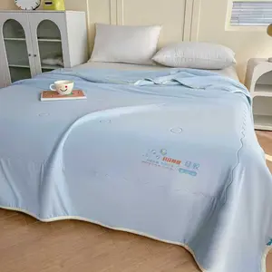 Beat the Heat! Silicone Cooling Quilt, Lightweight Comforter for Night Sweats, Breathable, Washable, for Bed & Couch