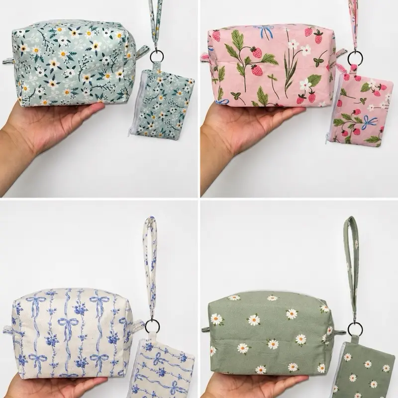 hand sew makeup bag & keychain wristlets