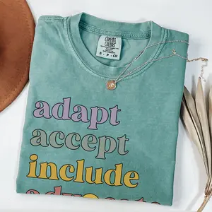 Aba Shirts Autism Shirt Bcba T Shirt Inclusion Aba Therapist Rbt Shirts Special Education Teacher Shirts Comfort Colors Paraprofessional