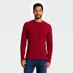 Men's Soft Knit Cable Sweater - Goodfellow & Co