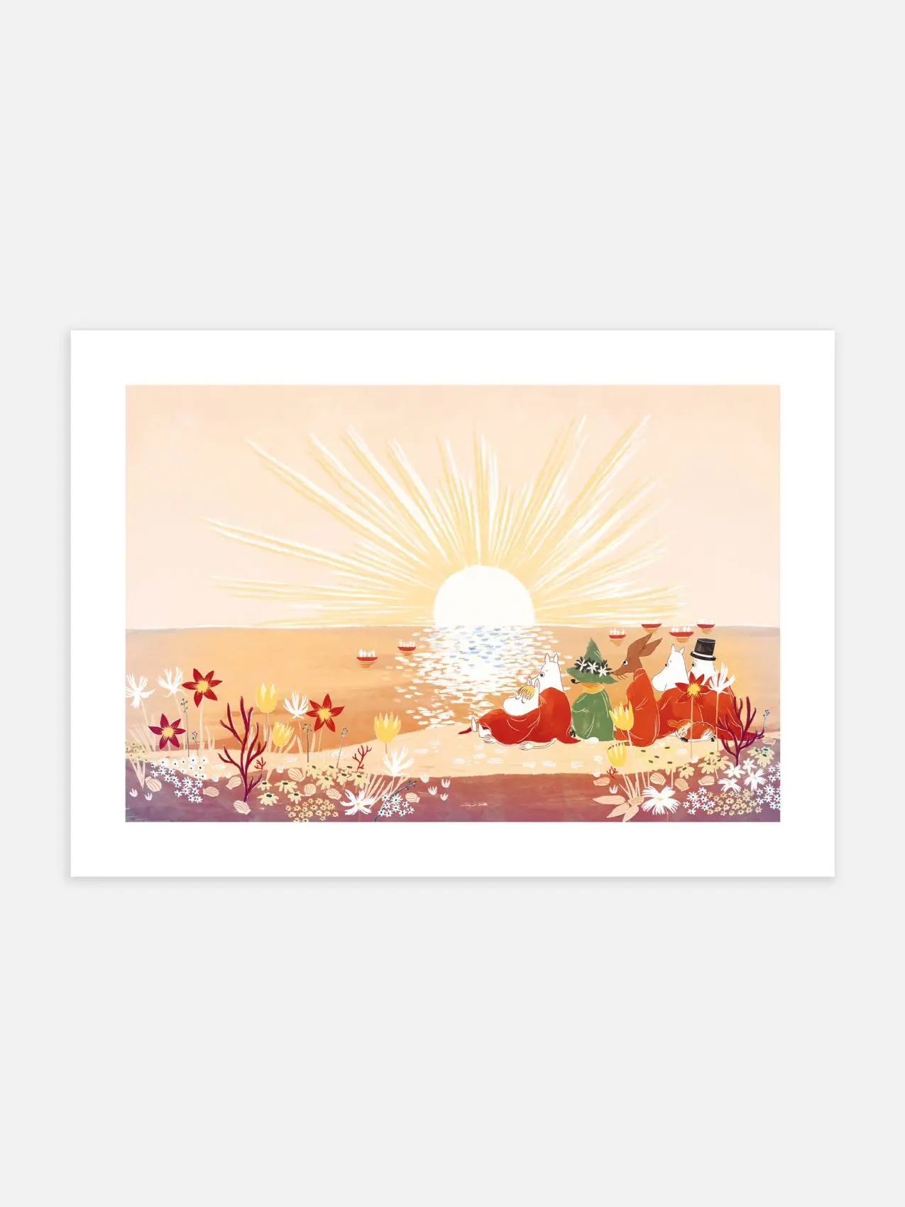 [UNFRAMED POSTER] Moomin Sunset by the Sea Poster