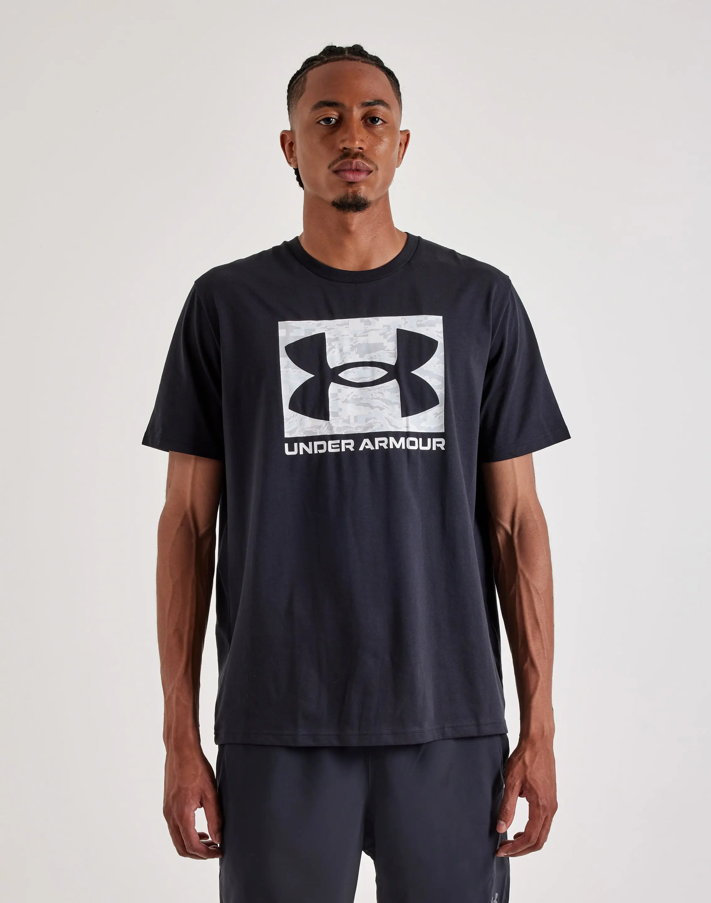 Mens Under Armour Camo Box Logo Tee