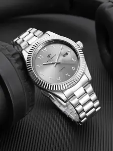 Men's Arabic numeral watch with calendar and luminescent design, suitable for daily use and as a gift choice, Business Quartz Watch, Analog Watch