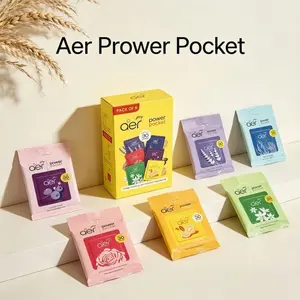 Godrej Aer Power Pocket Hanging Air Freshener, Mixed Pack, Ideal for Home & Office Use, Long-Lasting Fragrance, Easy Installation