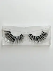 Labo Glam Villain 25mm Spiky Faux Mink Lashes | Sharp Volume Strip Lashes Reusable