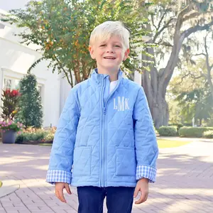 Blue Quilted Coat - Boys Outerwear
