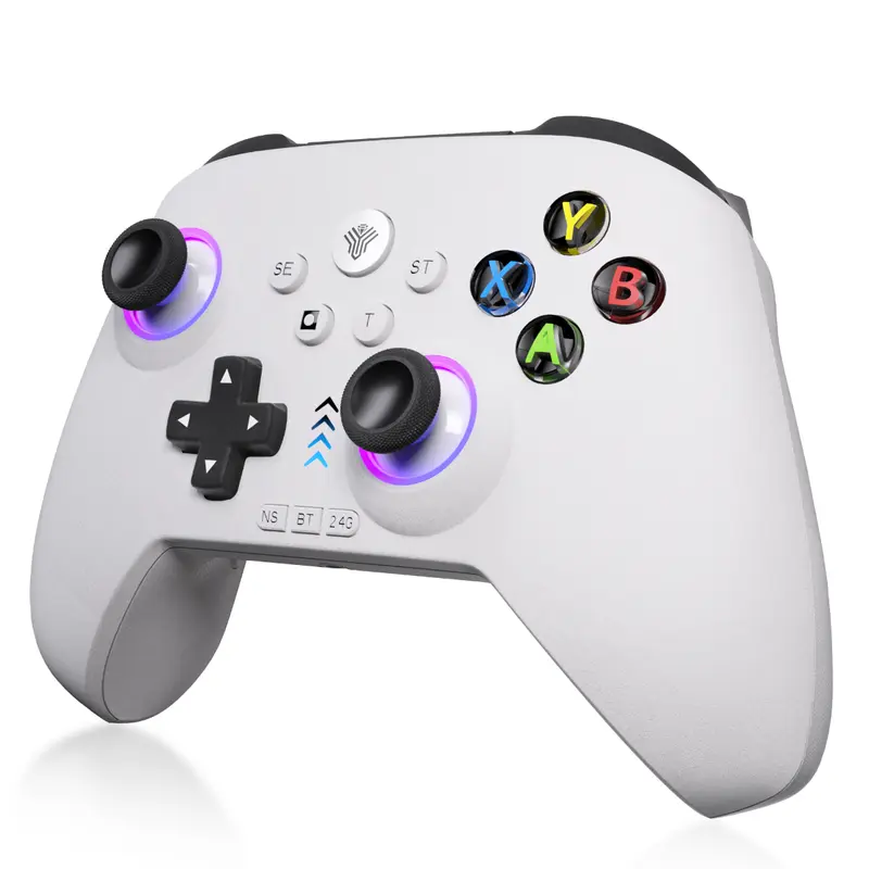 YUYIU Dawn Breaker No Stick Drift Wireless Pro Controller(Not ForXBox)  For PC Switch Steam with Hall Effect Sticks Linear Triggers Dual Vibration 6 Axis Gyro RGB Macro Buttons