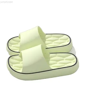 Cloud Pillow Slides Slippers, Non-Slip EVA Bathroom House Shoes, Odorless Quiet Massage Footbed Summer Indoor Outdoor Sandals for Men Women