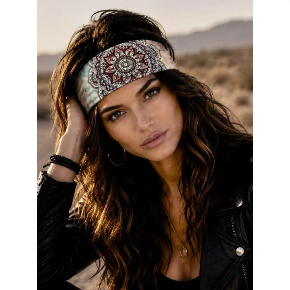 RAVEbandz The PRO - BLINGBANDZ- Wide Stretch Headband (Grace)