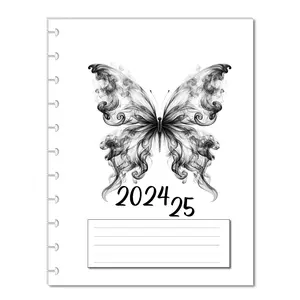 2024-2025 18 Month Monthly Calendar Refills for 11 Disc Happy Planners, Monthly Loose-Leaf Inserts, 18 Month 8.5 x 11 Letter Size Monthly Calendar Refills, July 2024 to December 2025