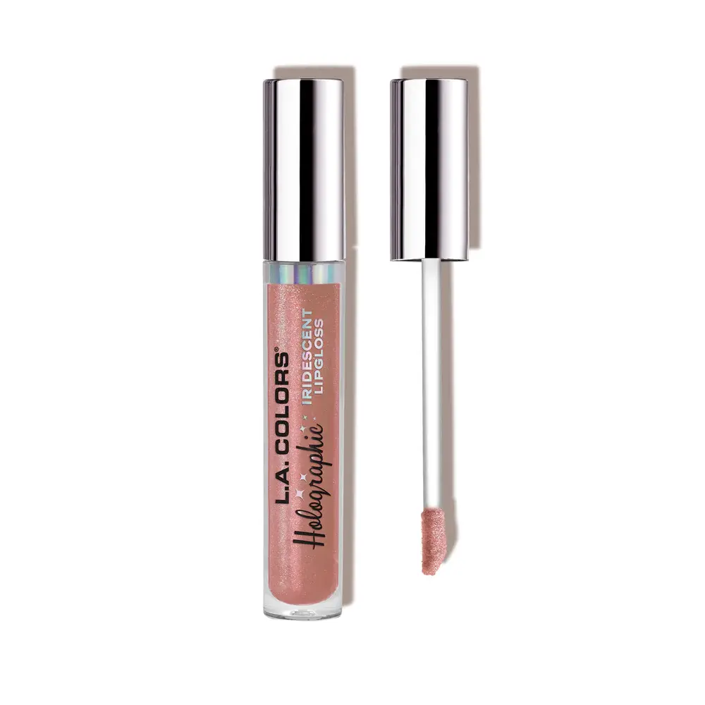 Holographic Iridescent Glitter Lip Gloss - Hydrating Cosmetic with Vitamin E & Shea Butter, Bling Effect Lip Care for Sparkly Makeup & Everyday Glam, Boosts Hydration