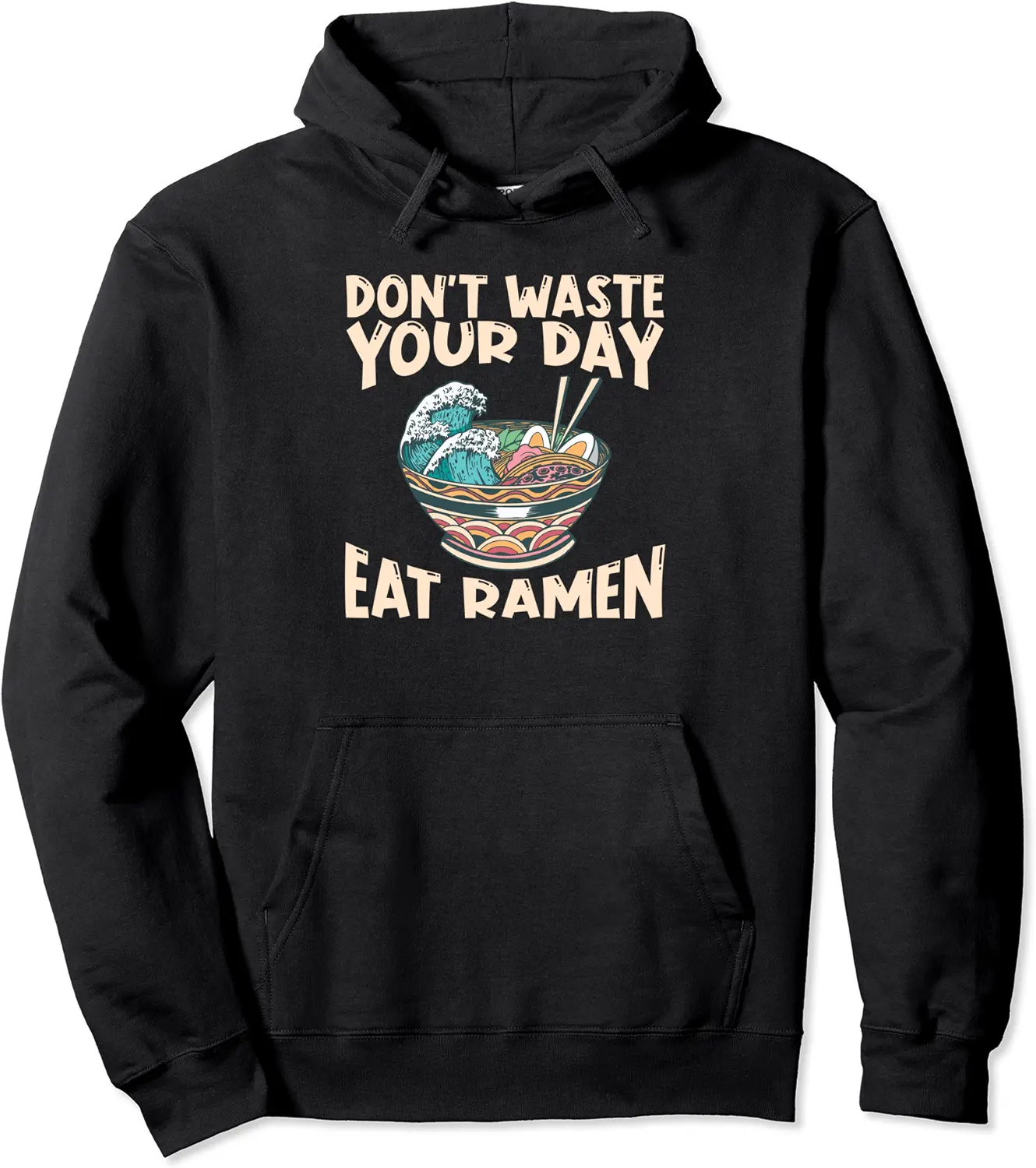 Ramen Japan Kawaii Noodle Bowl Kanagawa Wave Pullover Hoodie - Sabrinasmitl Shop 76B09NYFM8HP
