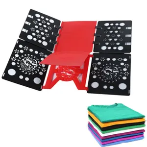 Clothes Folding Board - Sturdy Plastic Style, Time-Saving Flip Fold Tool, T-Shirt Organizer Sorter, Practical Laundry Helper for Adults Kids Home
