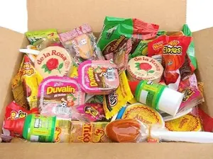 Mexican Candy box 2lb De la rosa Lucas polvo Duvalin Pulparindo Snack Pinata Tiktok Viral Candy bag Sweet Bonbon