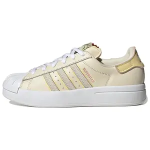 Adidas Originals Superstar Ayoon Low-Top Casual Sneakers for Women in Beige Verifiable, with credentials and supporting global authentication