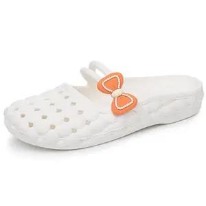Viral Coquette Pearl Bow Clogs | Cloud Cushion Summer Slip-Ons