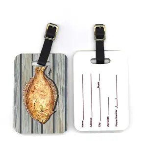 Carolines Treasures 8495BT 4 x 2.75 in. Pair of Fish Flounder Luggage Tag