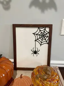 Spider Web Picture Frame