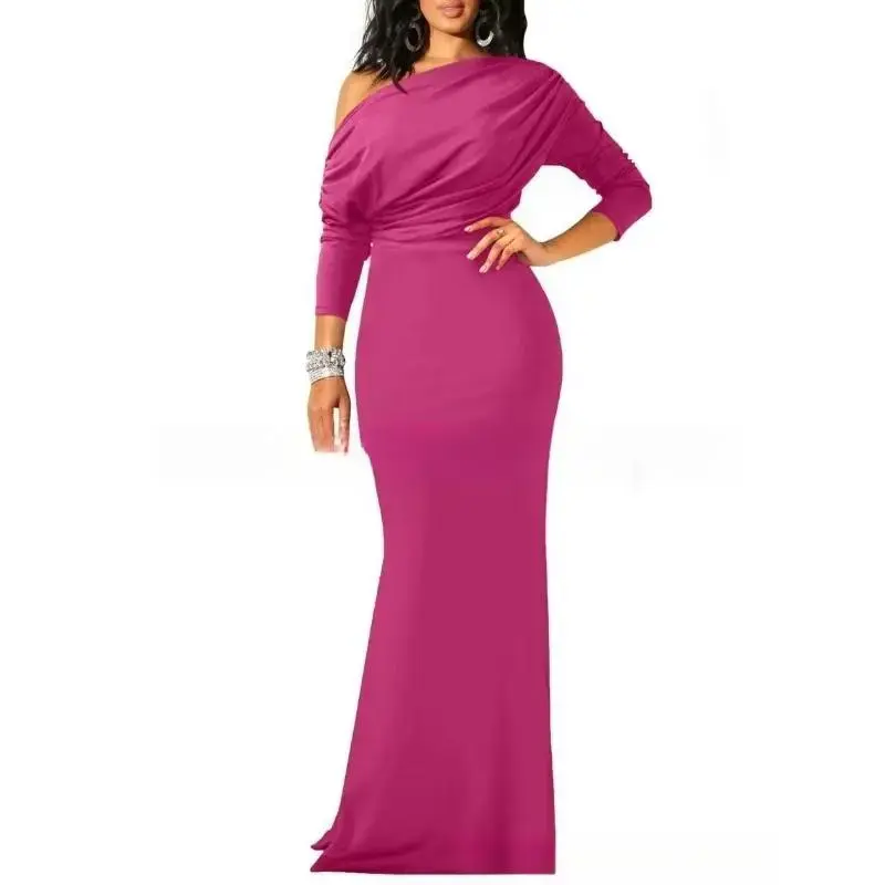 Long sleeved rose red