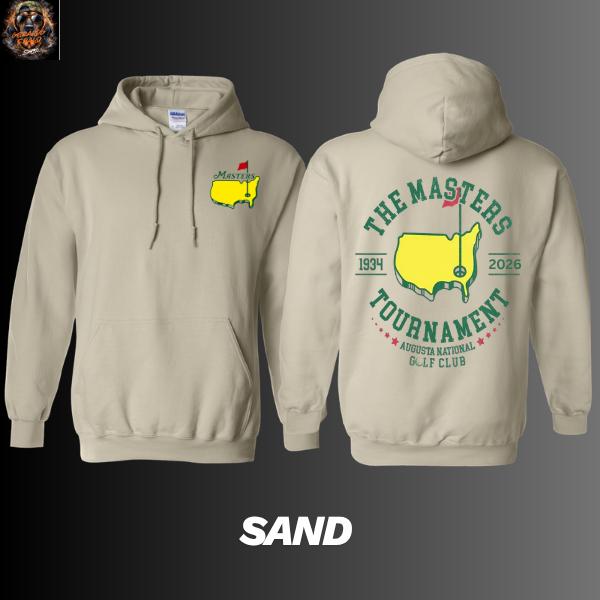 [Made in the USA] The Masters Tourathon 2026 Hooded Hoodie, Augusta National Golf Club T-shirt, Vintage USA Map Print Shirt, Golf Fan Gift for Men and Women
