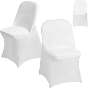 6 PCS Stretch Spandex Chair Covers for, Washable Reusable Dining Fitted Removable Chair Cover for Wedding, Holidays, Banquet, Hotel, Celebration