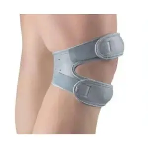 Unisex Adjustable Knee Brace - Anti-Slip, Breathable Padded Fabric, X-Pressurization, Double-Strip Protection for Gym, Sports Injury Prevention Support