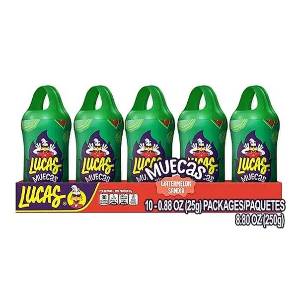 Lucas Muecas Lollipop Watermelon flavor 10 pack 0.96 oz