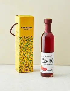 Omija Schisandra Liquid Extract 300ml - Premium Gift Set with Yellow Packaging and Red Bottle - Flavor
