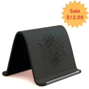 Foldable Silicone Phone Holder Stand Flexible Bendable Design Multi-Angle Adjustable for Phone Tablet Laptop Non-Slip Desktop Mount for Home Office Travel Cellphone Smartphone