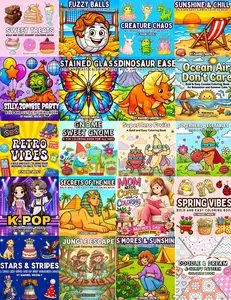 5 Coloring Markers Bonus Pack + Choose Any 3 Children's Picture Books, Coloring Set Coloring Markers