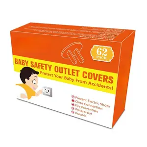 62 Pieces Outlet Covers ChildProof Plug Protector - Baby Proofing Electrical Safety Outlet Plugs