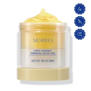 MORBEA Fast-Acting Sculpting & Tightening Massage Cream - Cryo-Thermo Firming Gold Gel, Refreshing Body Care Formula for Belly, Thigh, Unisex Body Contouring Treatment, 200g Mother's Day Gift