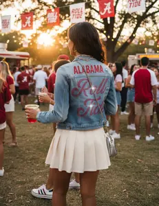 University of Alabama Roll Tide Blue Denim Jacket