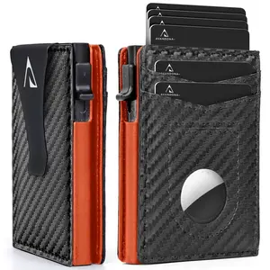 AirTag Wallet for Men - Leather Wallet with AirTags Holder