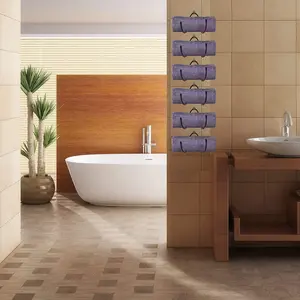 6 Pack Wall Mounted Wine Rack, Wine Bottle Display Holder Organizer for Wine Storage Wall Wine